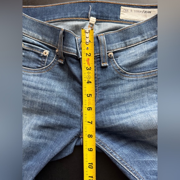 Rag & Bone Low Rise Cropped Capri Jeans Size 25 - Picture 10 of 11